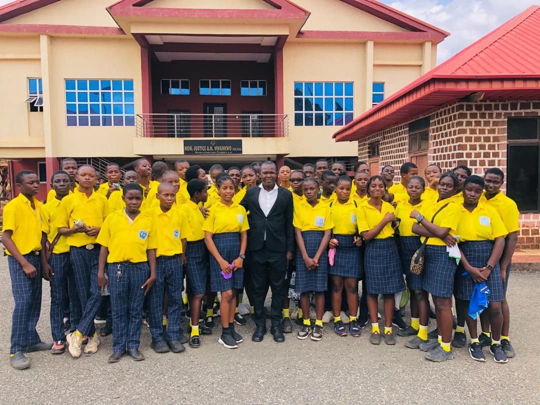 Students and staff on an educational visit