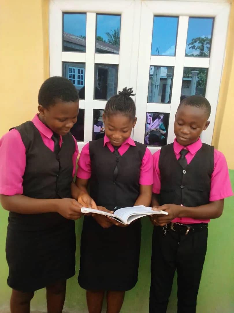 Pupils reading together